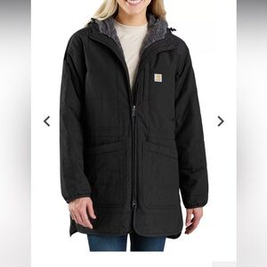 Carhartt Black Utility Jacket with Hood